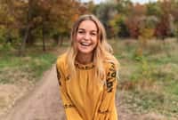 Pretty woman with long blond hair in