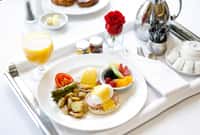 room service food in a hotel