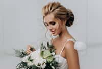 beautiful young blond woman in bath with