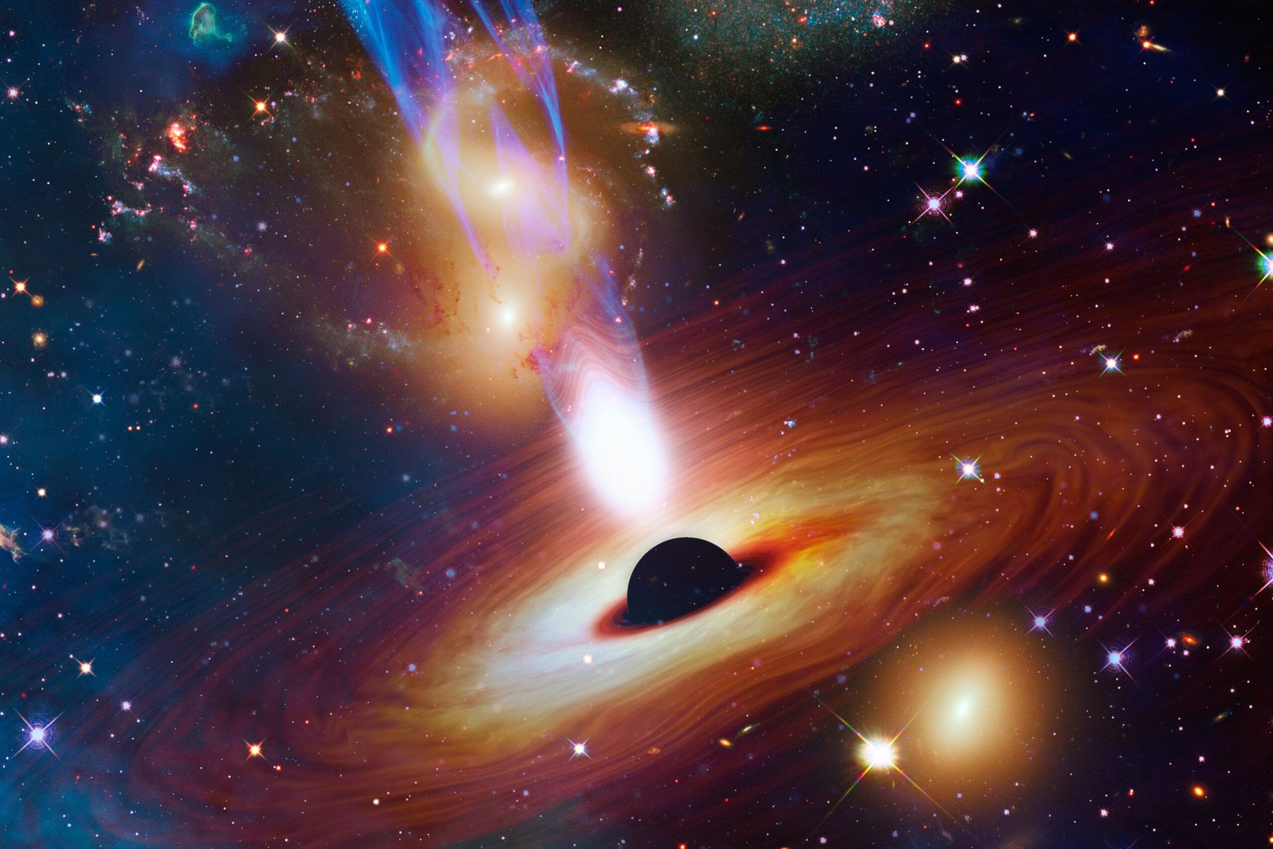 A 3,000-Light-Year-Long Trail Of Flaming Plasma Is Streaming A 3,000-Light-Year-Long Trail Of Flaming Plasma Is Streaming