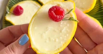 pictured above is the lemon posset