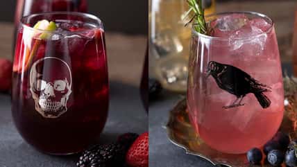 Get Boo-zy With These Beautiful Halloween Wine Glasses