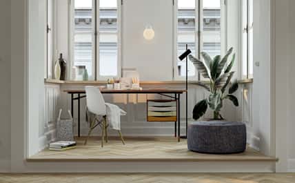 Old vintage retro parisian mid century apartment interior