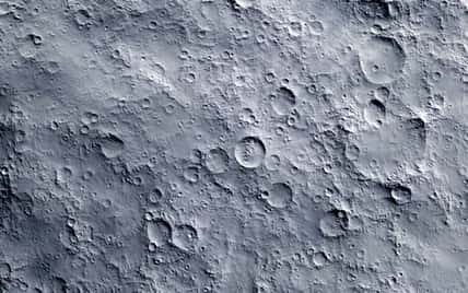 Closeup of moon surface texture