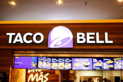 Taco bell fast-food mexican restaurant logo