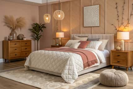 bedroom in hotel