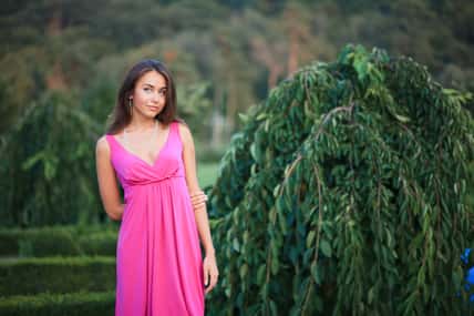 Beautiful young woman outdoor portrait