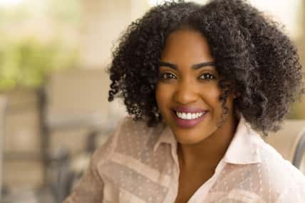 Confident African American Woman Smiling