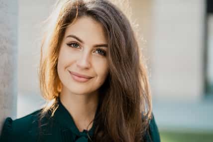 business woman confident smart teacher management student