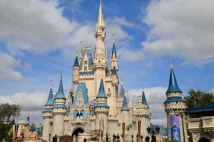 Walt Disney World Resort. Built in 1971, Magic Kingdoms Cinderella Castle at Walt Disney World Resort. Orlando, Florida, USA - January 4