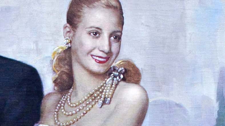 Pink House Museum, Public domain, via Wikimedia Commons - pictured above is First Lady María Eva Duarte de Perón