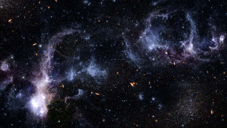 Galaxy in space textured backdrop