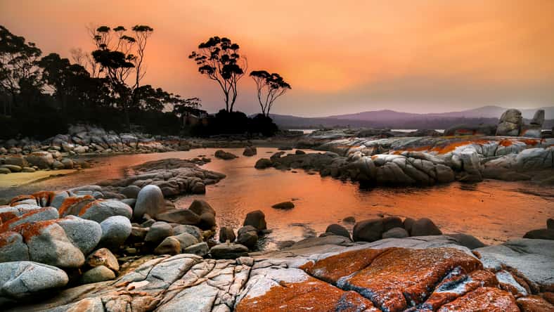 Bay of fires sunset, Tasmania