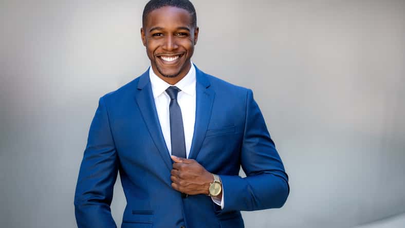 Stylish handsome commercial model business man, executive, corpo