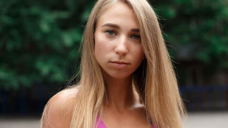 beautiful portrait of a sports girl