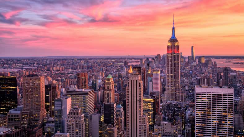 Keywords: new, york, city, sunset, manhattan, empire, state, building, aerial, skyline, cityscape, nyc, view, usa, america, skyscraper, urban, panorama, downtown, midtown, landmark, dusk, panoramic, panorama, architecture, high, office, night, tower, sky, street, scene, center, business, big, ny, roof, travel, american, new york city, empire state building, midtown manhattan, evening, illuminated, illuminate, sight, big apple, rooftop, time, square