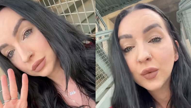 TikTok - @lawyerupbuttercup - pictured above is Danielle