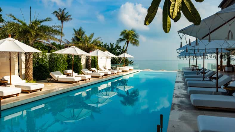 Views of Bo Phut Beach & resort in Koh Samui, Thailand, south east asia