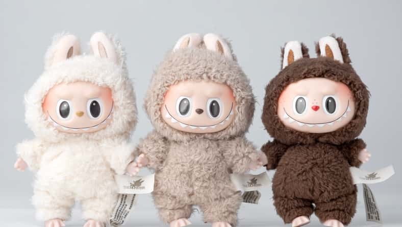 Art toys, Labubu key chain secret collection from Pop Mart, labubu macaron doll.