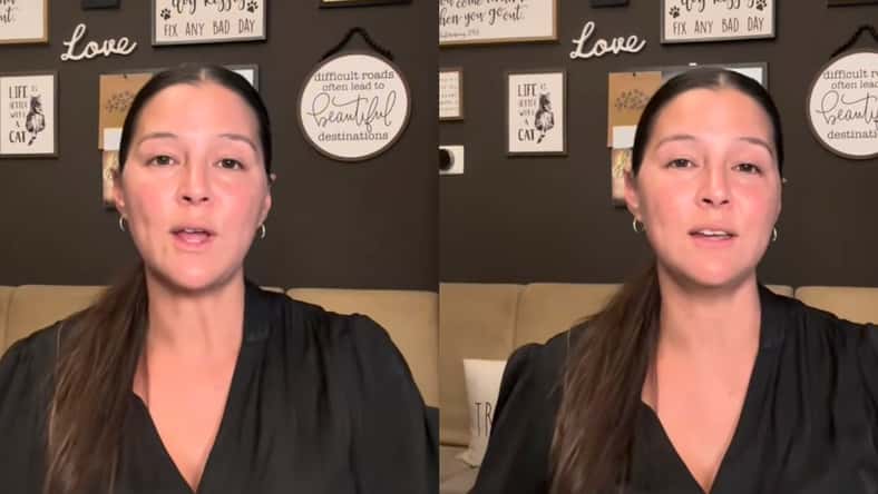 TikTok - @cristinludlow - pictured above is Cristin