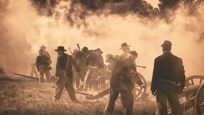 Civil War reenactment