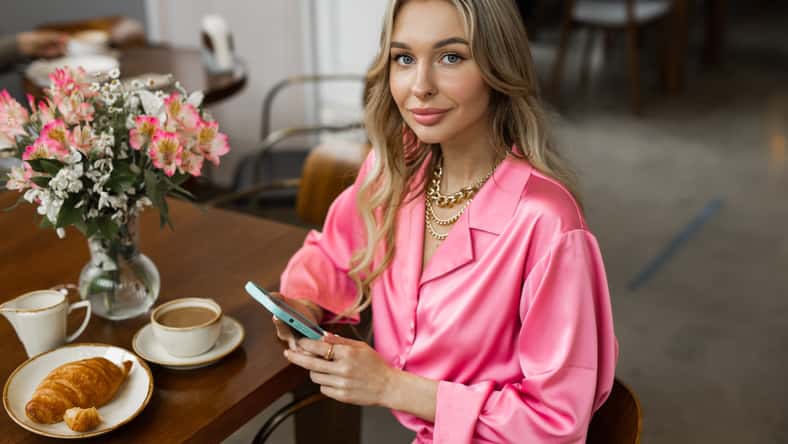 portrait of beautiful young woman with make-up