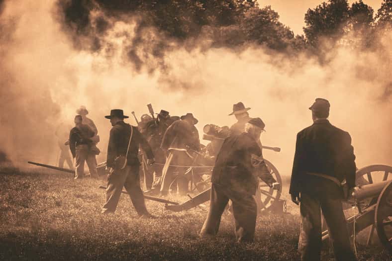 Civil War reenactment