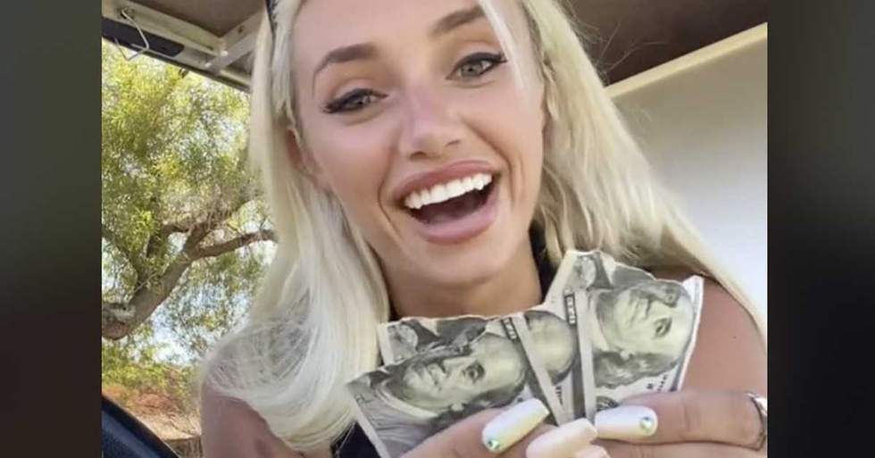 Some Guy On A Golf Course Tipped Her $300 Ripped In Half And Told Her If She Went Out With Him He Would Give Her The Other Halves