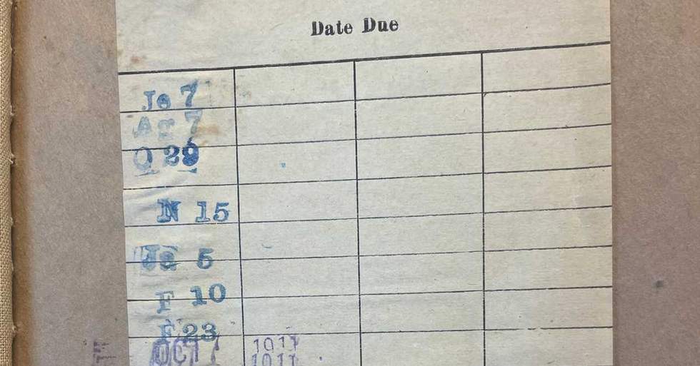 This Book Was Returned To The Library After 111 Years Spent Being Overdue