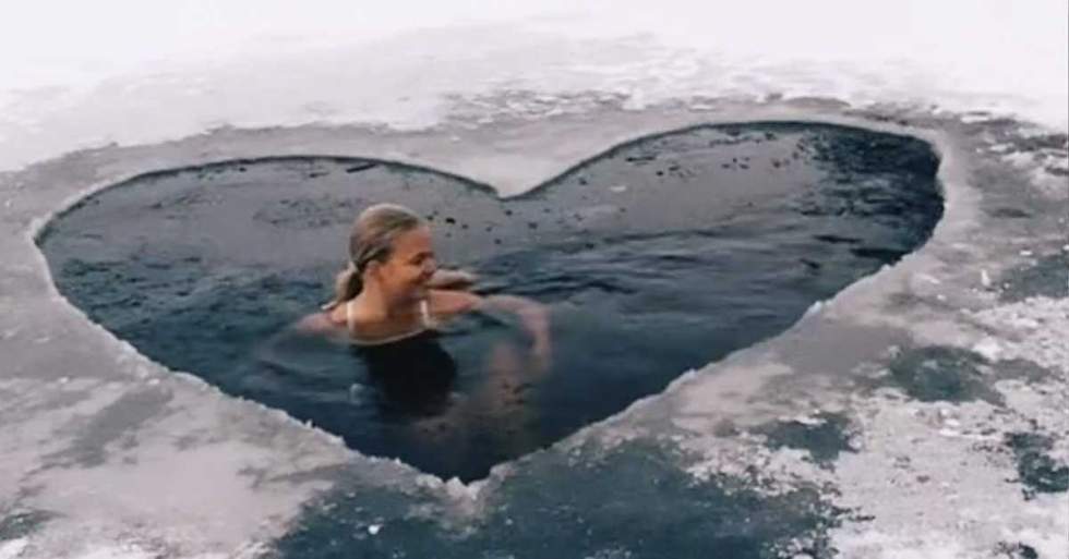 Hello, Polar Bear Club: This Young Woman Is Going Viral For Swimming In Icy Waters
