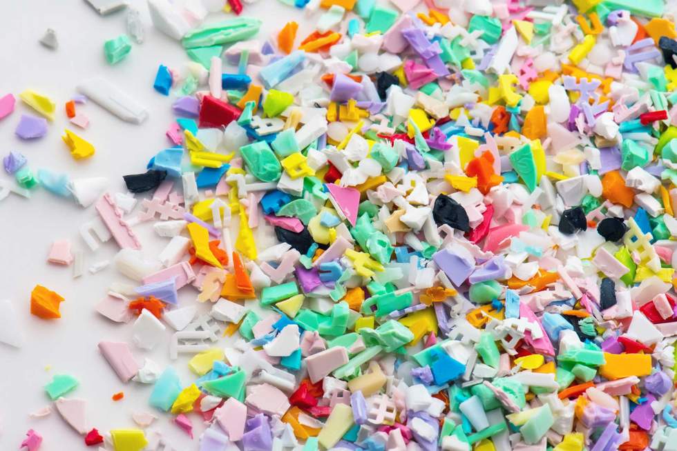 milled plastic parts for recycling production