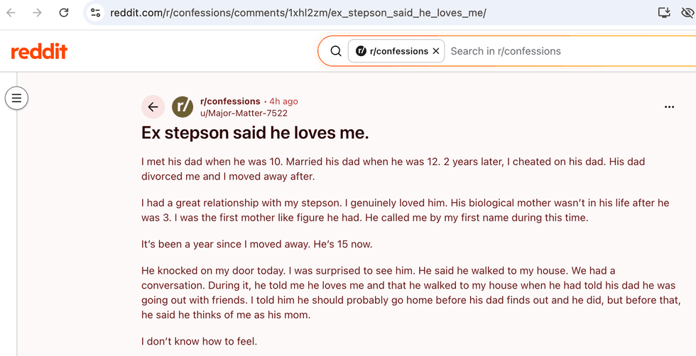 Pictured above is a screenshot of the original Reddit post for you to read