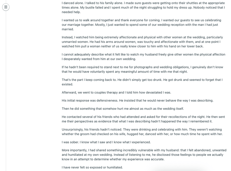 Pictured above is a second screenshot of the original Reddit post for you to read