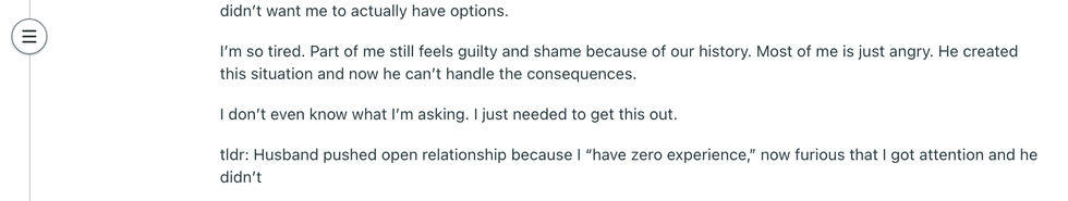 Pictured above is a second screenshot of the original Reddit post for you to read