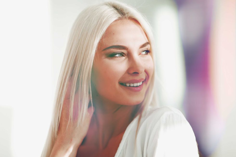 Portrait of a beautiful young woman. Young successful people