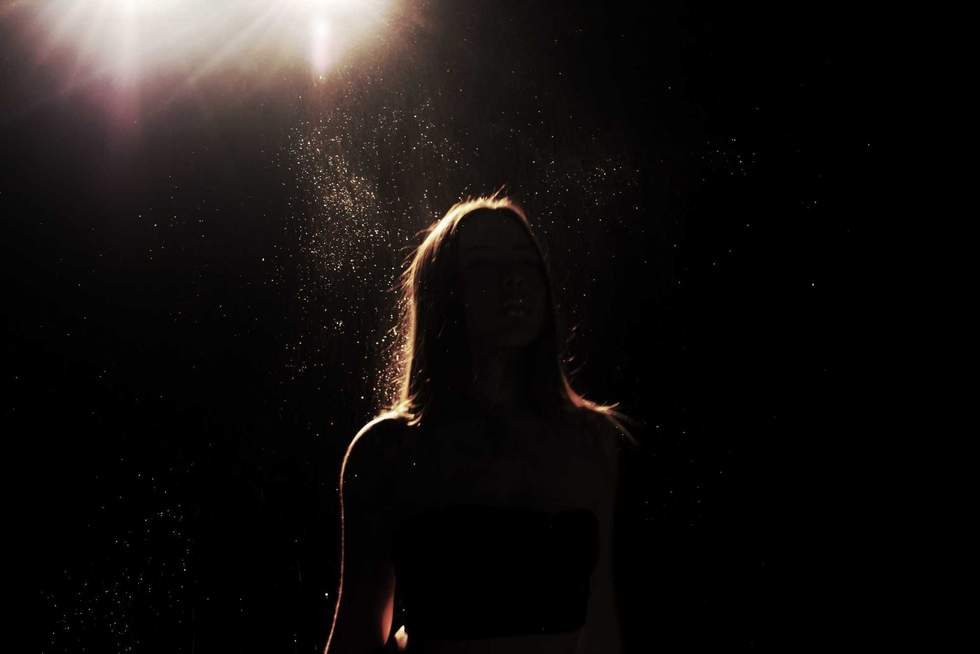 silhouette of woman