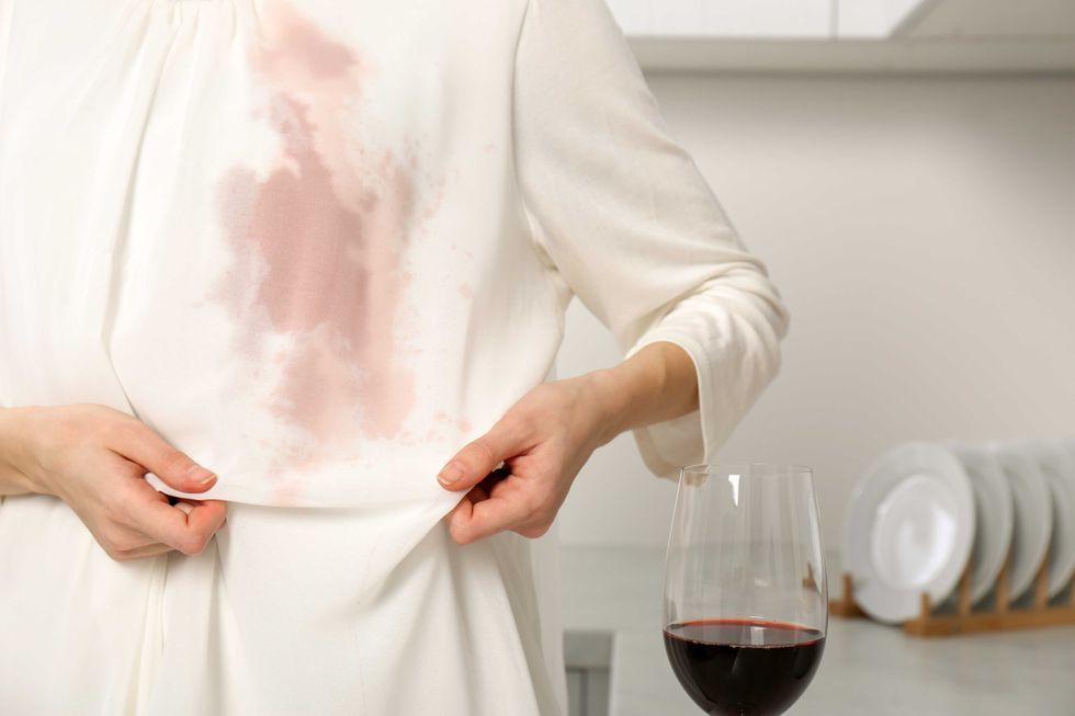 spilt wine