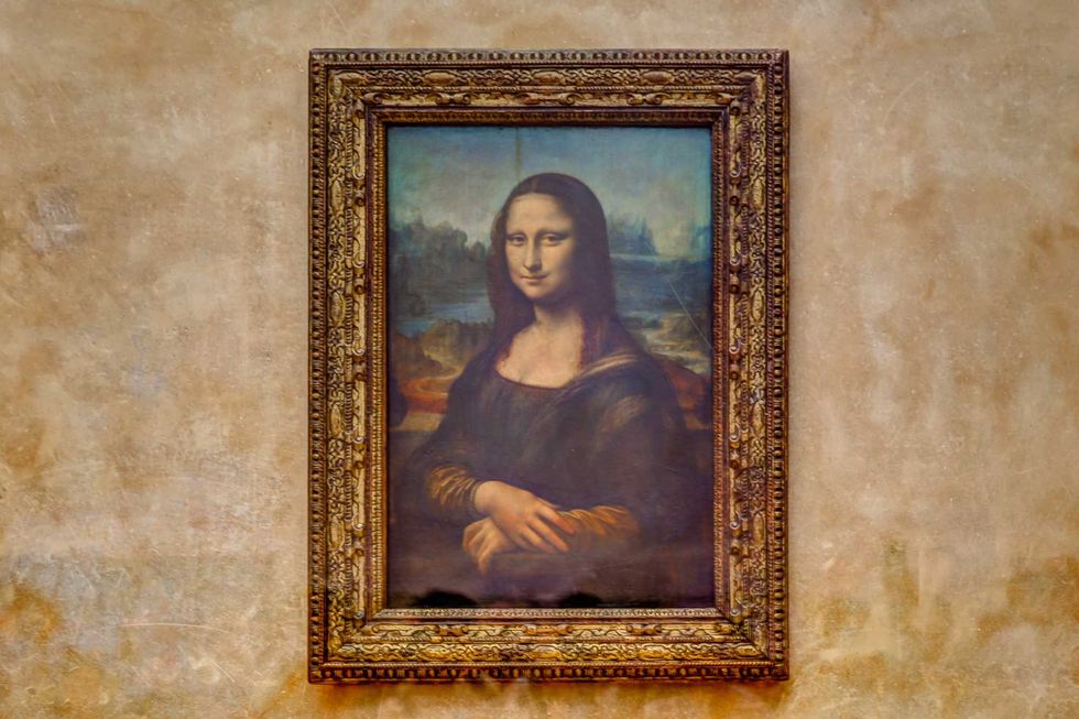 The Mona Lisa by Leonardo Da Vinci in the Louvre in Paris