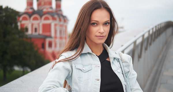 woman on a bridge