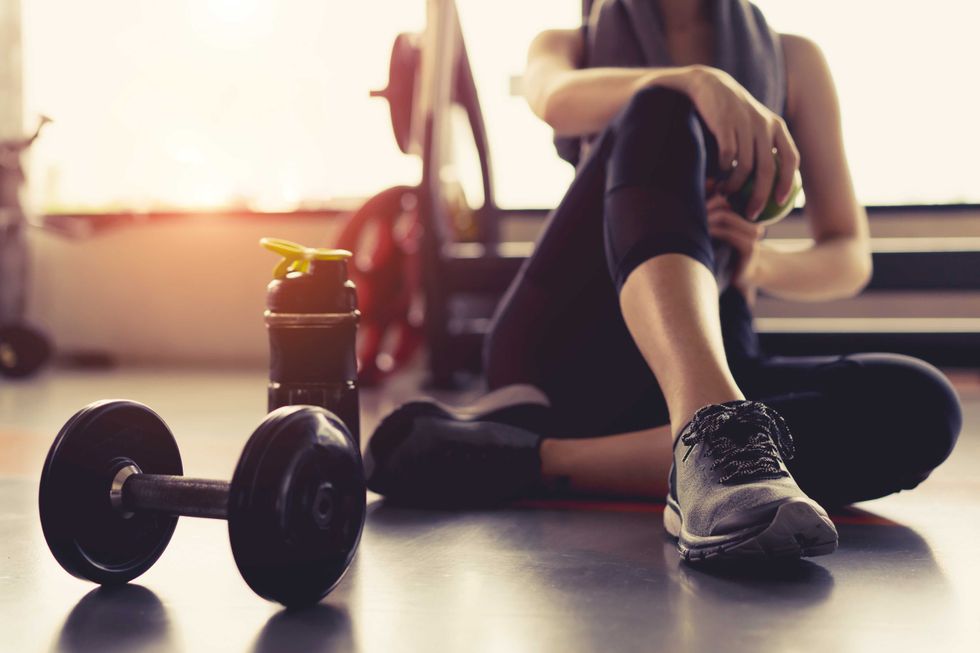 working out