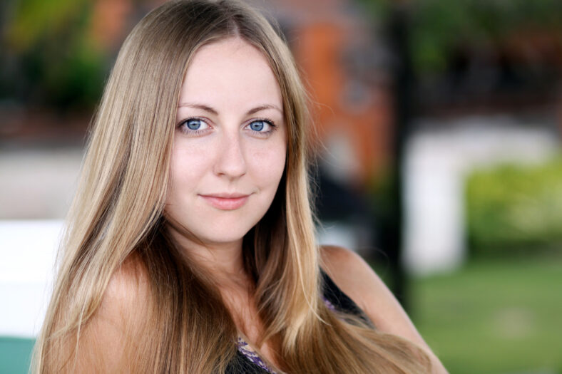 Portrait of fresh young woman