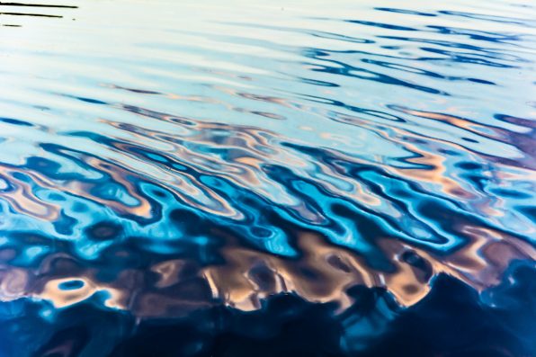 abstract reflection in water ripples
