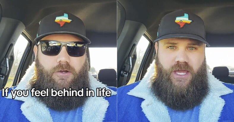pictured above is Jake in his video, talking about how you should stop comparing what you have to what everyone else has
