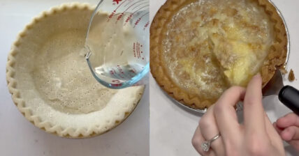 pictured above is water pie