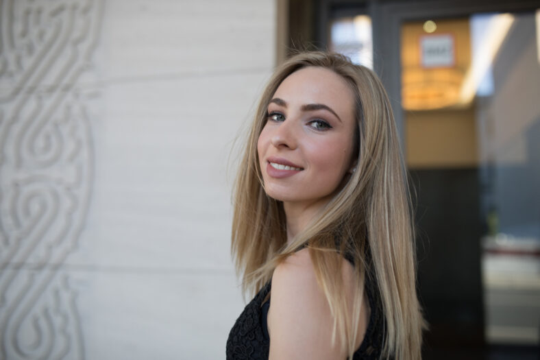 girl around the city time of her live