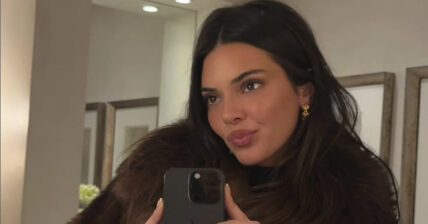 pictured above is Kendall in a selfie
