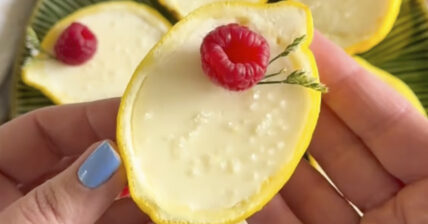 pictured above is the lemon posset