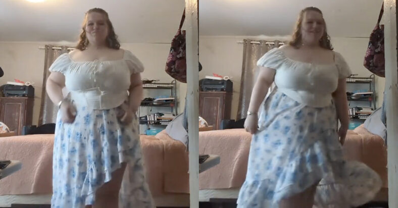 pictured above is Victoria in her prom dress