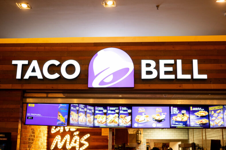 Taco bell fast-food mexican restaurant logo