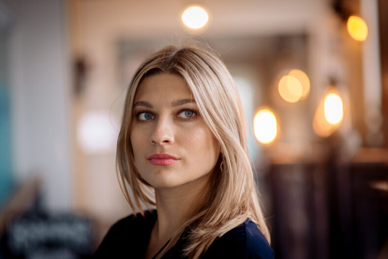 portrait of a woman inside